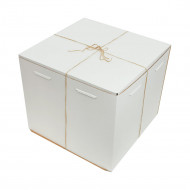 Коробка для торта белая размер 400*400*350мм