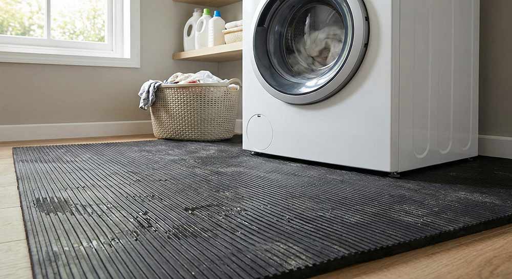 Антивибрационный коврик в постирочной