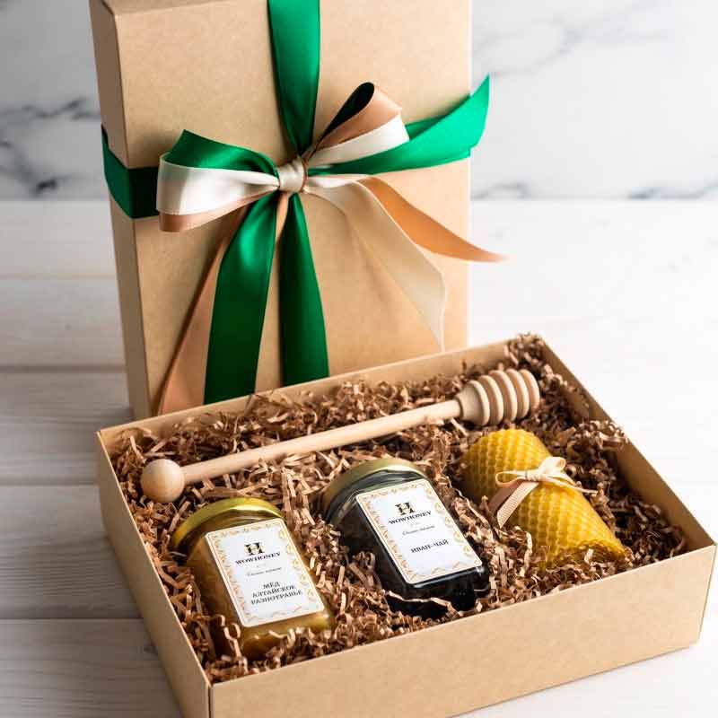 Мед в упаковке с бумажным наполнителем