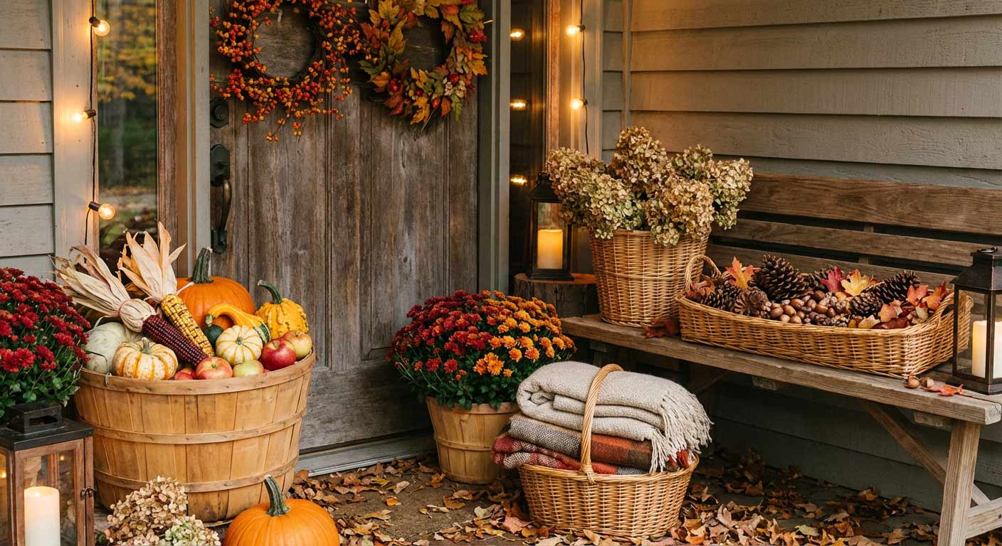 Цветовая гамма в осеннем декоре