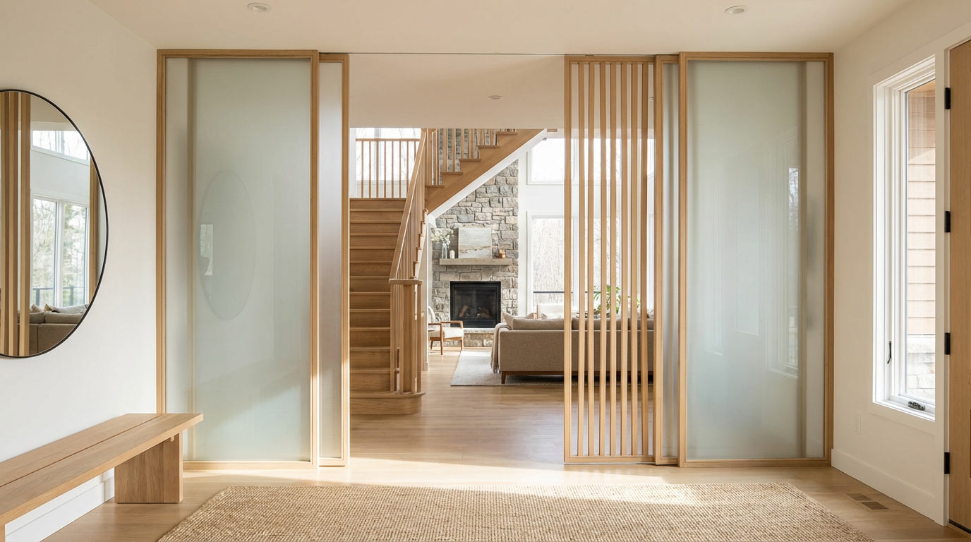 Декоративные перегородки в частном доме