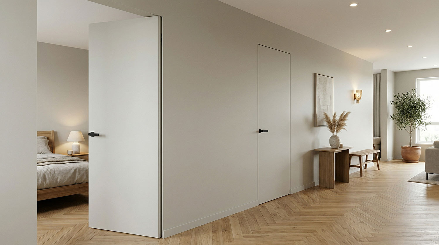 Двери скрытого монтажа в интерьере Двери скрытого монтажа в интерьере