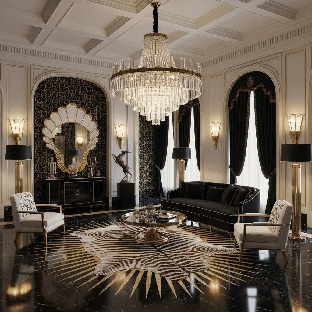 Элементы декора стиля арт-деко Элементы декора стиля арт-деко