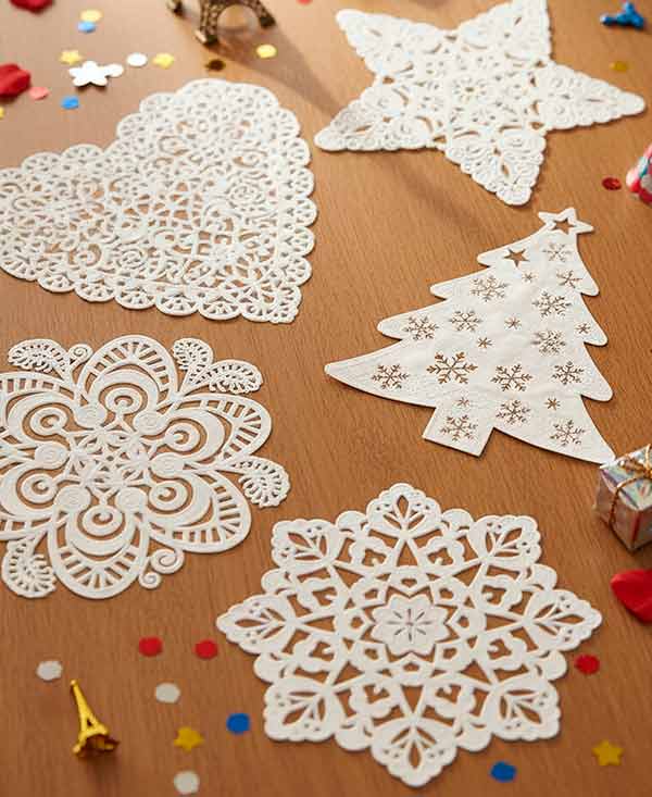 Фигурные ажурные салфетки