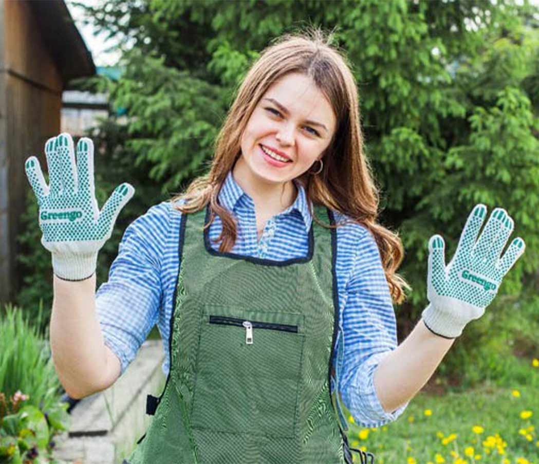 Хлопчатобумажные перчатки для дачи