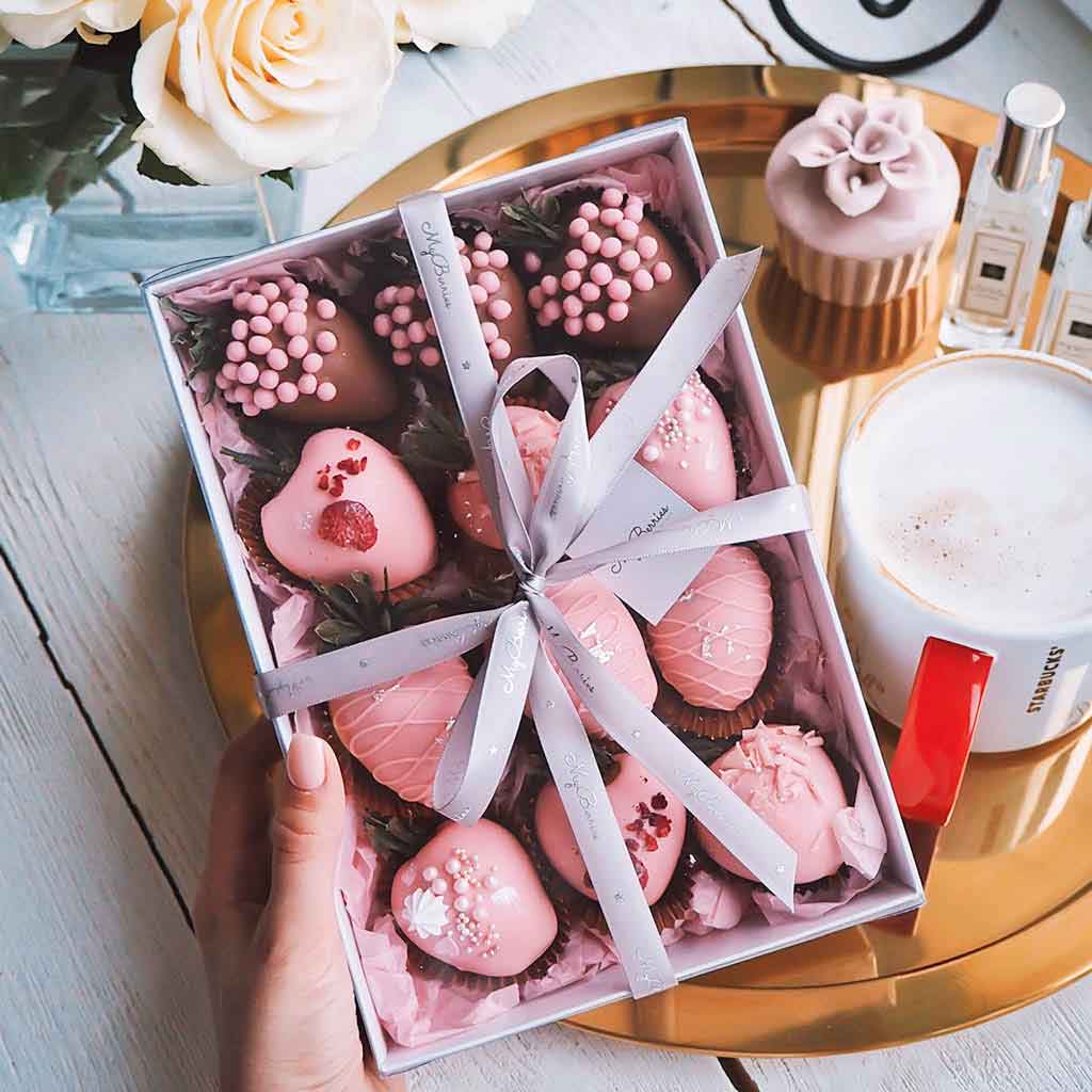 Клубника в крафт коробке Клубника в крафт коробке