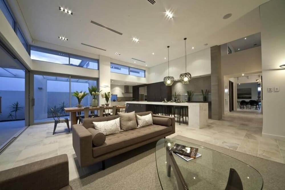 Потолочная вентиляция в гостиной