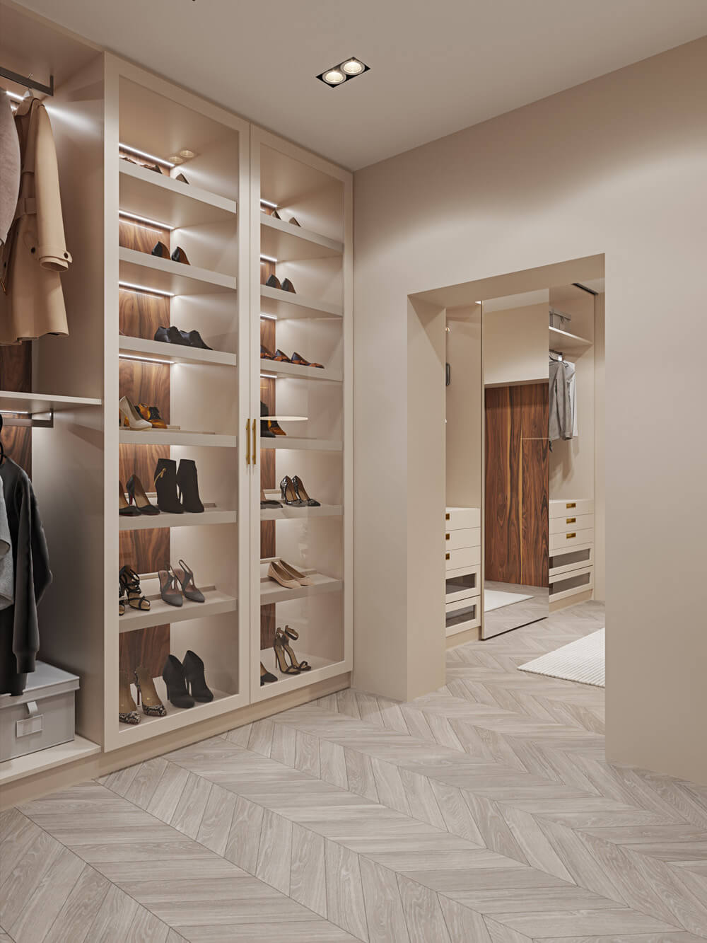 Системы хранения в гардеробной