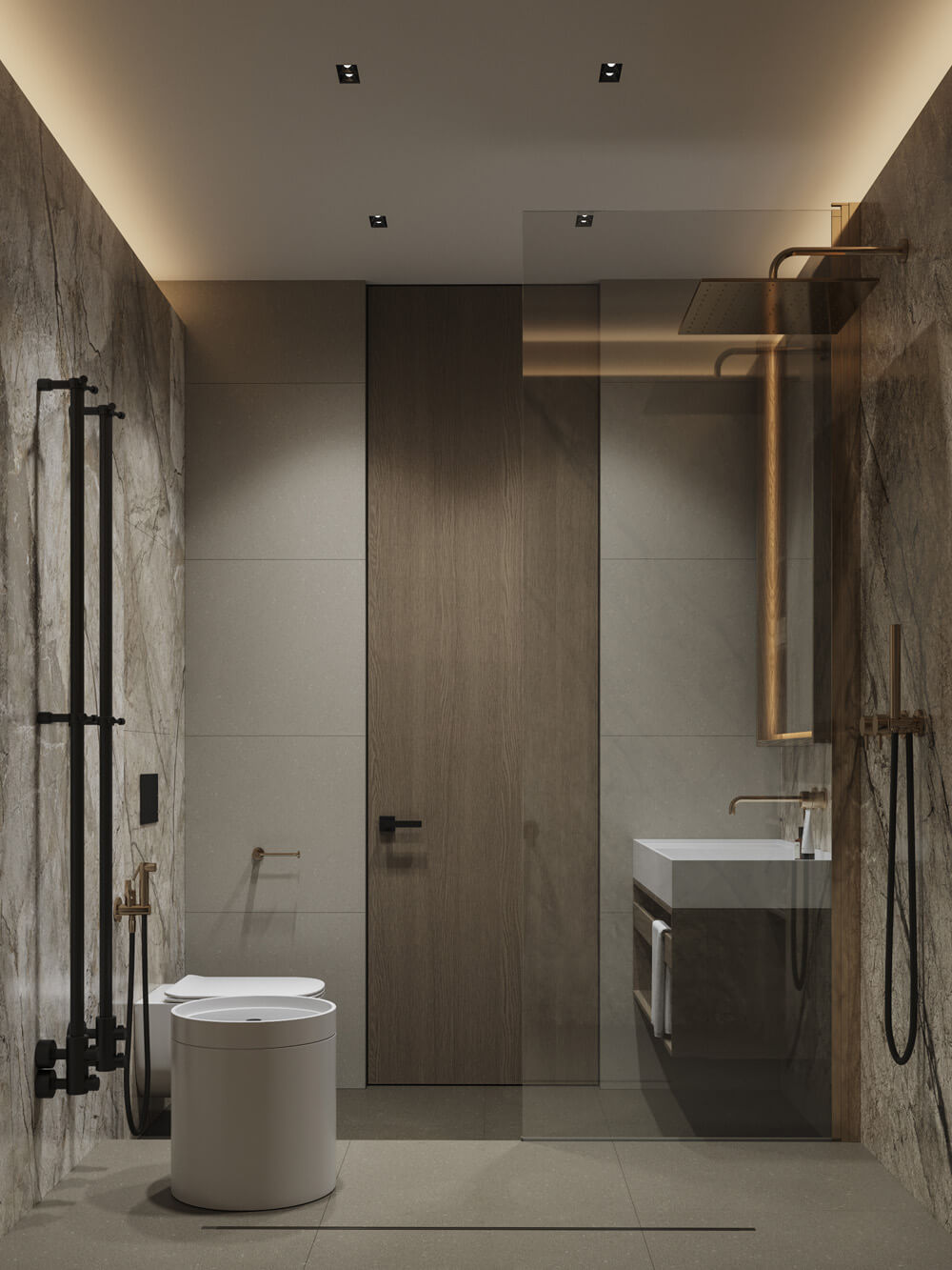 Скрытая дверь в ванной комнате Скрытая дверь в ванной комнате