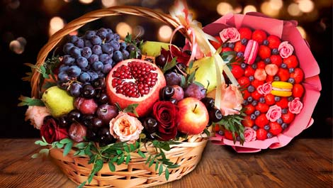 Плетеная корзина, как упаковка и элемент декора