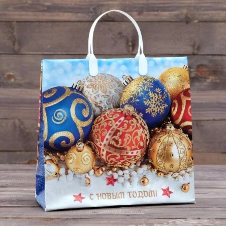 Cумки из мягкого пластика новогодние