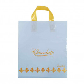 Пакет с петлевой ручкой Шоколад голубой 31*35см 95мкм 50шт