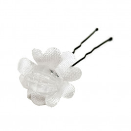 Шпилька для волос Цветок с камнем размер 2см