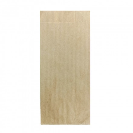 Пакет бумажный крафт с плоским дном 40г/м2 размер 20,5*9*4см уп 10шт