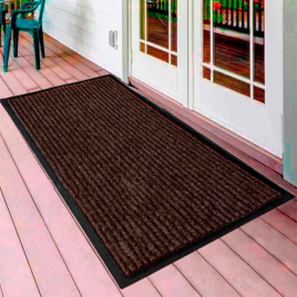 Коврик влаговпитывающий ребристый Стандарт 90*150см коричневый