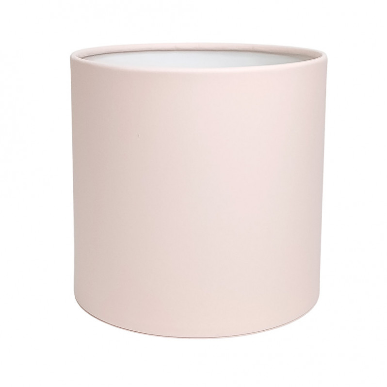 Коробка цилиндр однотонный розовая в 3-х размерах