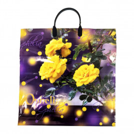 Пакет с пластмассовыми ручками 36*40см Офелия 10шт