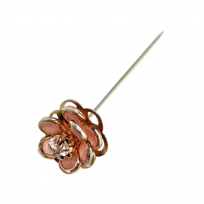 Стикер со стразами Цветок L-5см