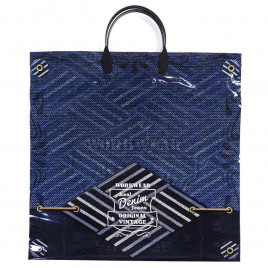 Пакет с пластмассовыми ручками 36*40см Denim jeans 10шт