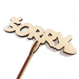 Топпер Sorry h-38см