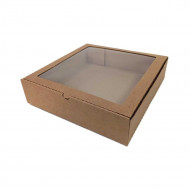 Коробка картон. для пирога с окном 280*280*70мм (Д25-28)