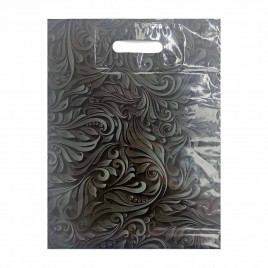 Пакет с вырубной ручкой Винтажные узоры 31*40см 60мкм 50шт