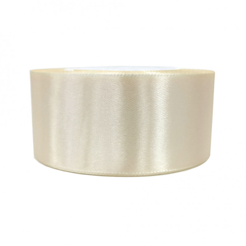 Лента атласная ванильная размер 4см*23м