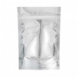 Дой-пак серебро с прозрачной стенкой c замком zip-lock 135*225+(40+40) уп 10шт