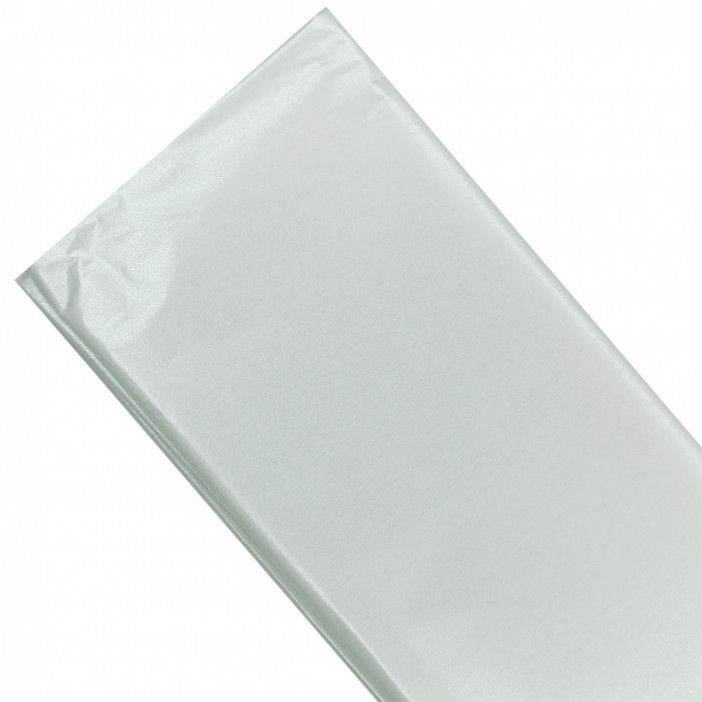 Бумага тишью в листах жемчужная БЕЛАЯ размер 50см*66см