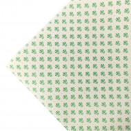 Бумага подарочная Зеленые пики размер листа 70см*100см уп 10л