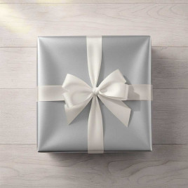 Бумага крафт в рулоне серебро размер 70см*10м 70гр/м2