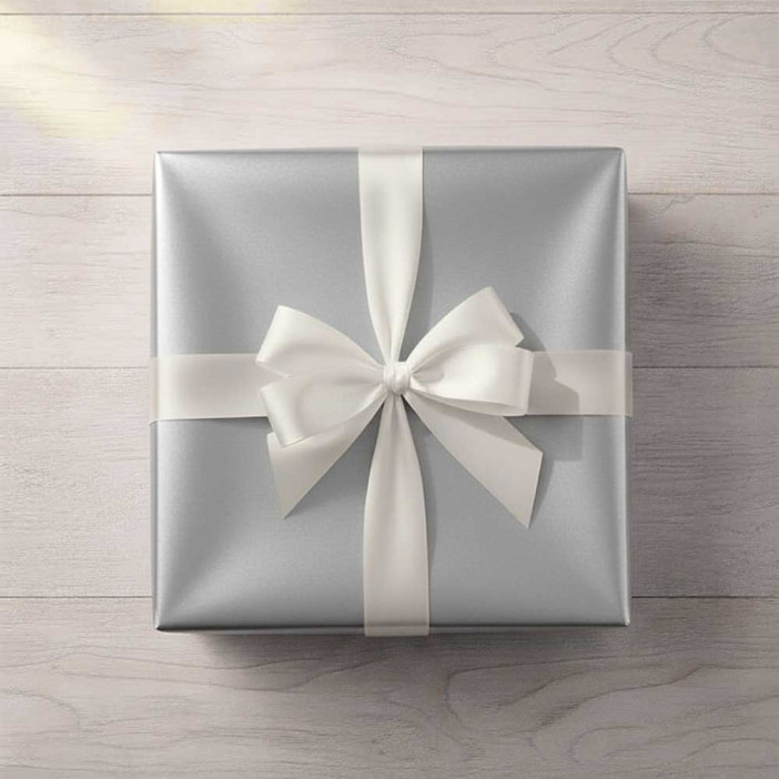 Бумага крафт в рулоне серебро размер 70см*10м 70гр/м2