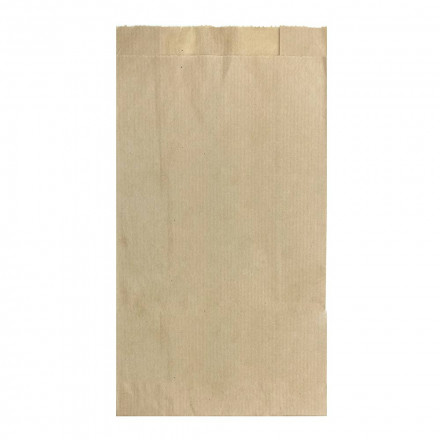 Пакет бумажный крафт полоса с плоским дном 40г/м2 размер 25*14*6см уп 10шт