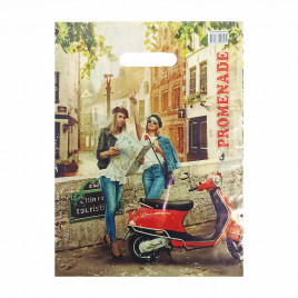 Пакет с вырубной ручкой Променад 31*40см 60мкм 50шт