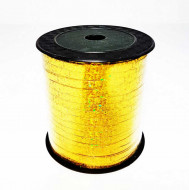 Лента бобина голография золотая размер 5мм*250м