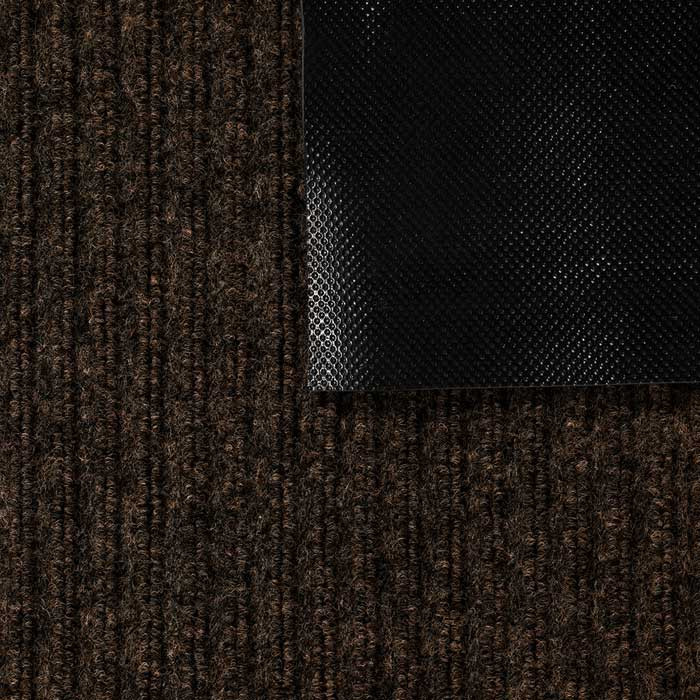 Коврик влаговпитывающий ребристый Стандарт 90*120см коричневый