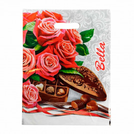 Пакет с вырубной ручкой Белла ПНД 30*40см 40мкм 50шт