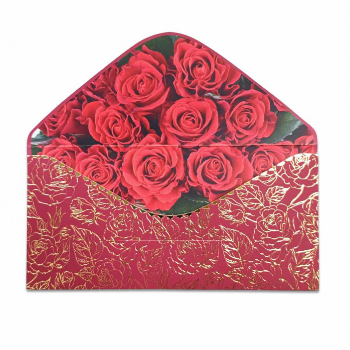 Конверт для денег С юбилеем! 8*16,5см арт 55428