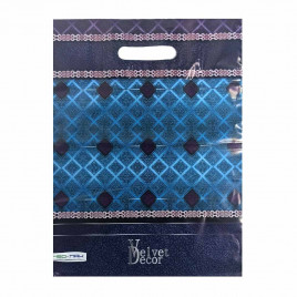 Пакет с вырубной ручкой Вельвет декор 31*40см 60мкм 50шт