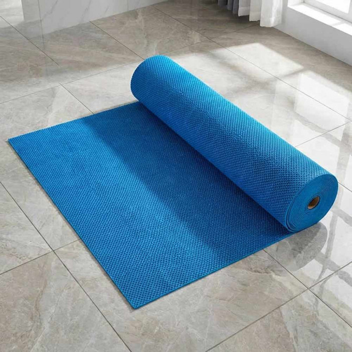 Коврик-дорожка против скольжения ZIG-ZAG 0,9*12м синий