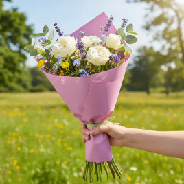 Пленка в рулоне Самая нужная сиреневая размер 58см*10м 55мкм