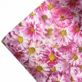 Бумага подарочная Хризантемы размер листа 70см*100см уп 10л