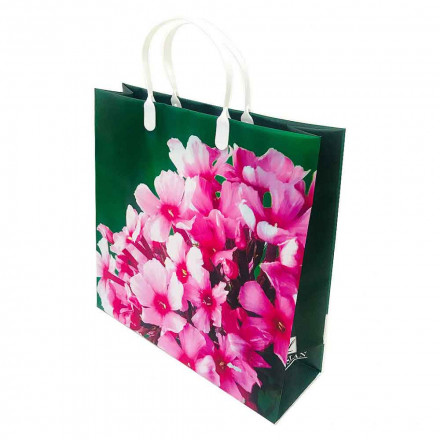 Пакет сумка размер 30*30см Розовые цветы