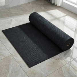 Коврик-дорожка против скольжения ZIG-ZAG 0,9*12м черный