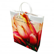 Пакет сумка размер 32*40см I love tulips