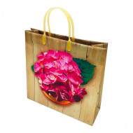 Пакет-сумка размер 30*30см &quot;Букет розовых цветов&quot;