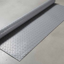 Коврик-дорожка Рифленый против скольжения 0,9*12м серый