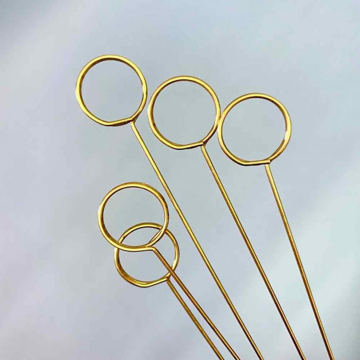 Держатель для открыток металл Круг D-3см H-34см