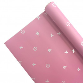 Пленка в рулоне матовая Бренд сиреневая размер 58см*10м 65мкм