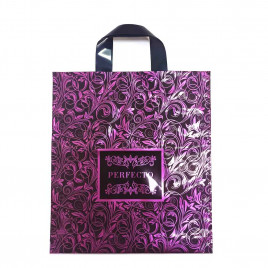 Пакет с петлевой ручкой Перфекто розовый 31*35см 95мкм 50шт